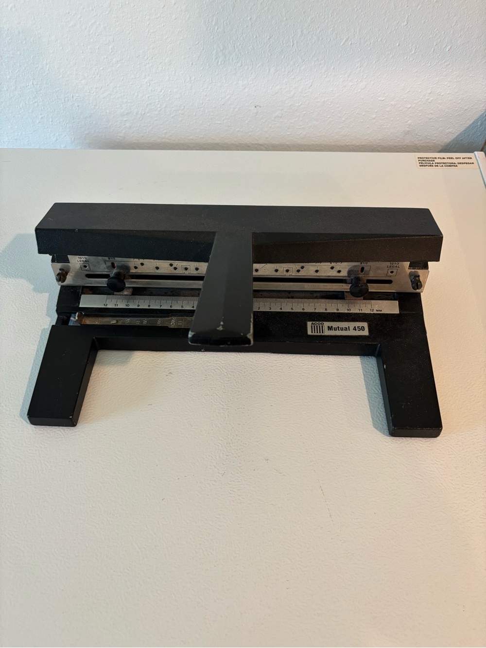 Black Drafting Parallel Ruler - Precision Line Guide three hole punch - Picture 4 of 6